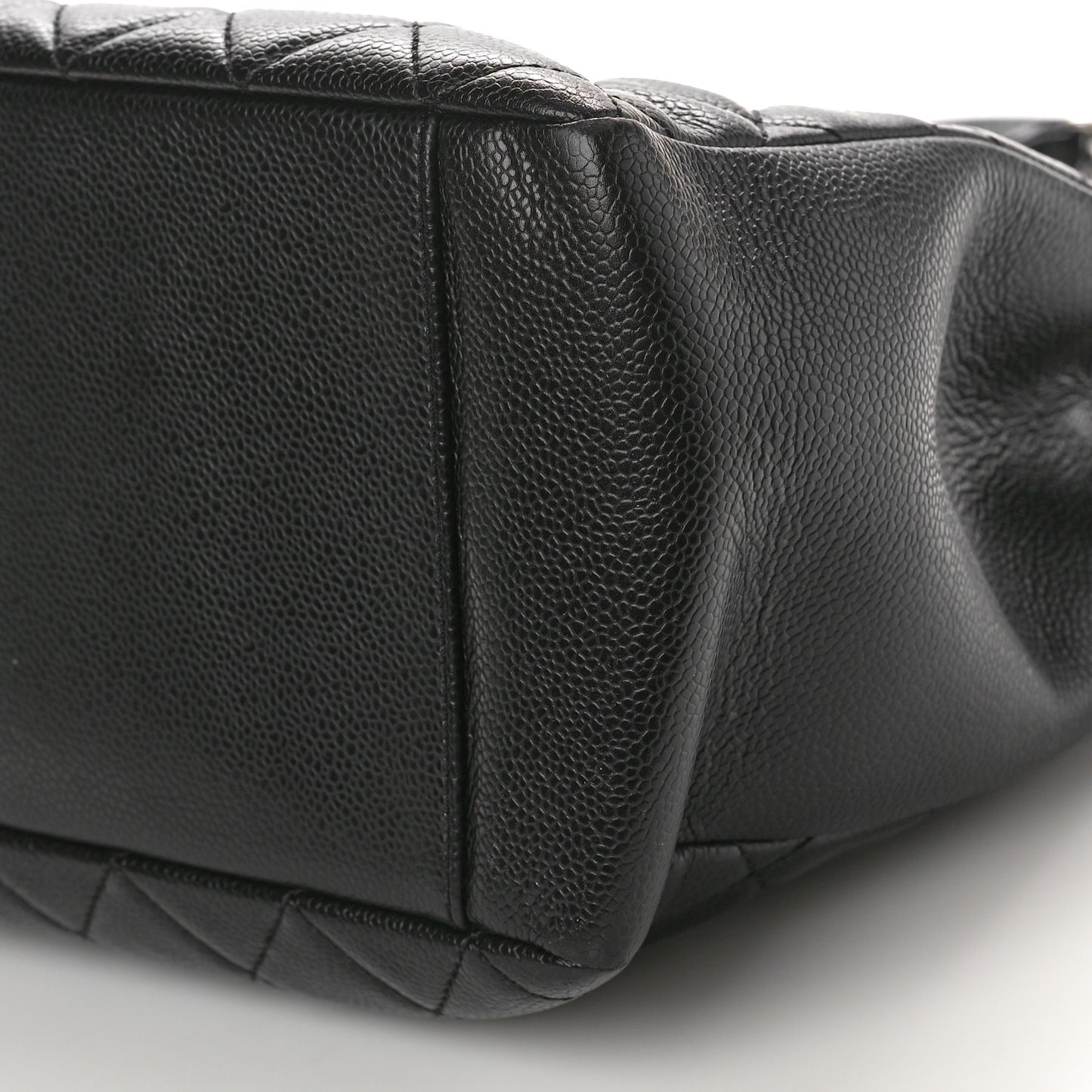 Caviar Quilted Grand Shopping Tote GST Black