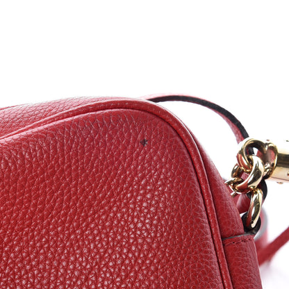 Gucci Pebbled Calfskin Small Soho Disco Bag Tabasco Red 15 of 16
