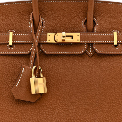 Hermes Togo Birkin 25 Gold 8 of 10