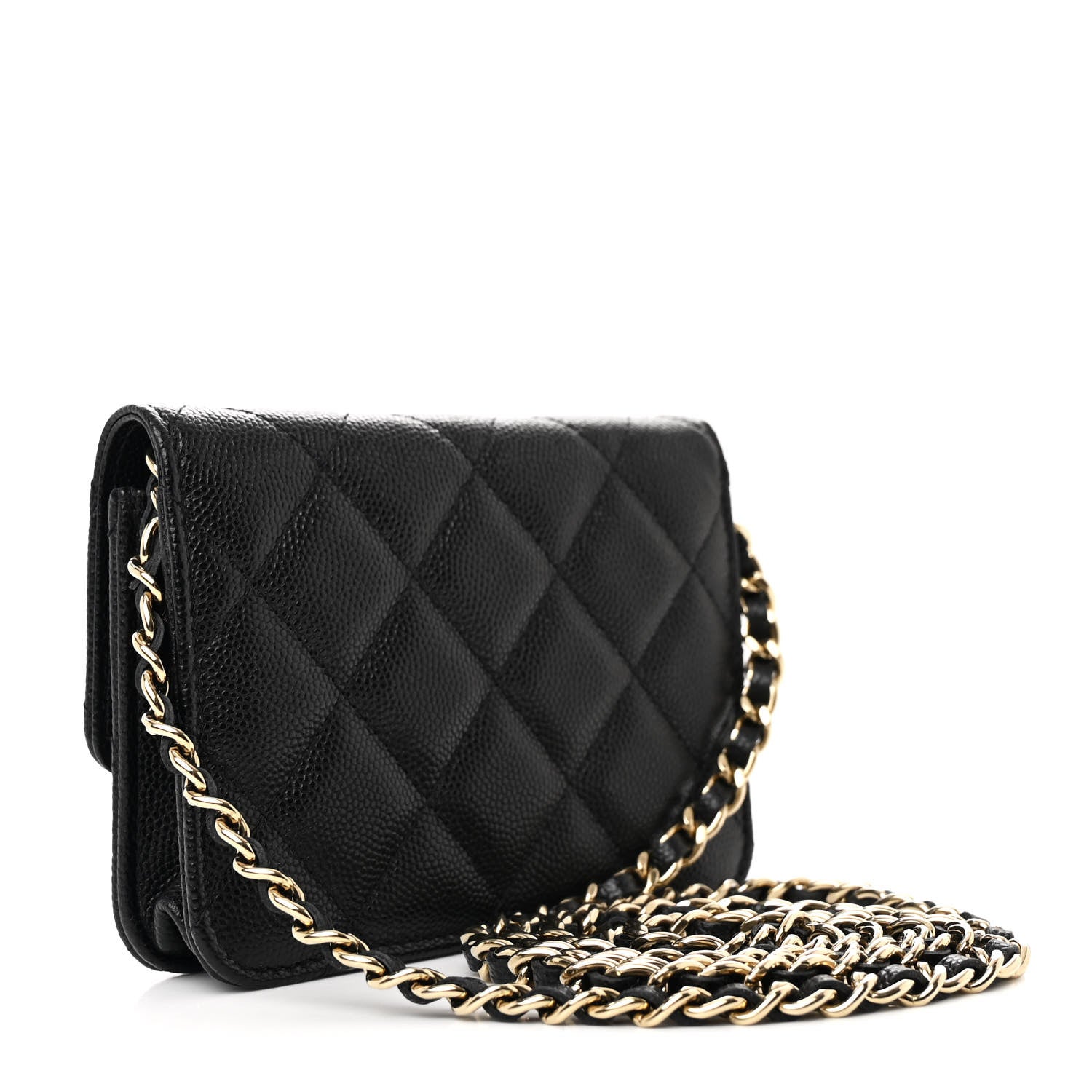 Chanel Caviar Quilted Mini Chain Bag Black 3 of 12