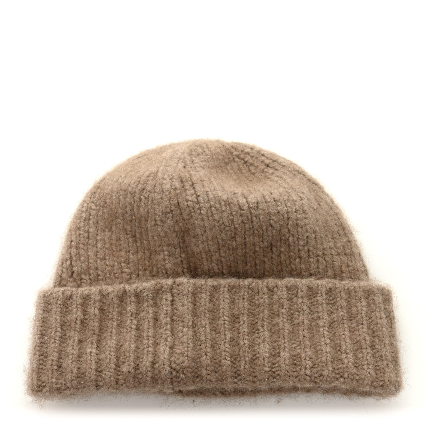 Chanel Cashmere CC Beanie Hat Beige White 3 of 5