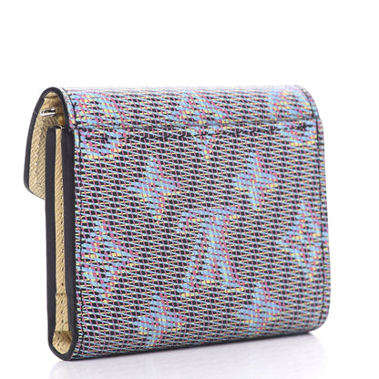 Louis Vuitton Monogram LV Pop Zoe Wallet Blue 3 of 8