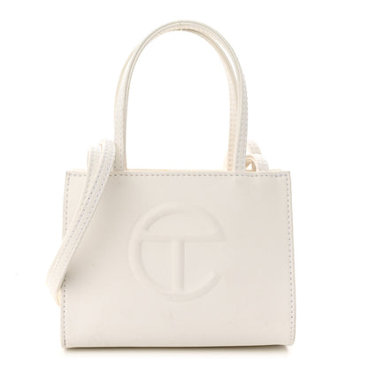 Telfar Vegan Leather Small Shopping Bag White 1 of 9