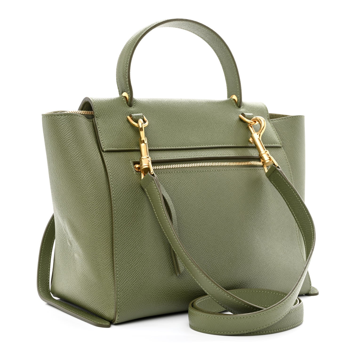 Celine Grained Calfskin Micro Belt Bag Army Green 3 of 11