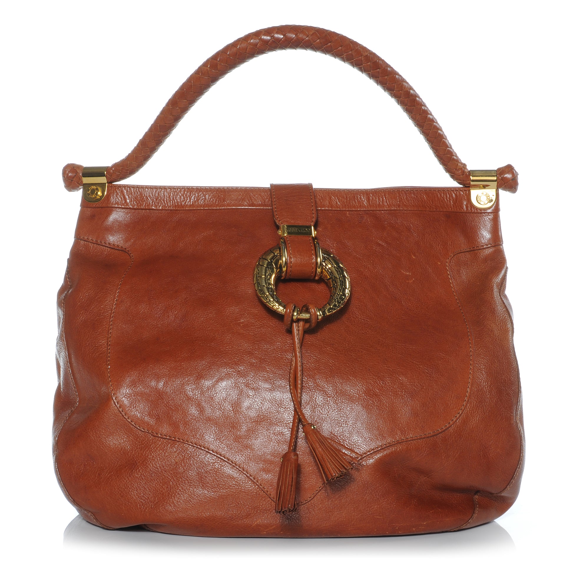 Jimmy Choo Leather Ruby Hobo Bag Cognac 1 of 7