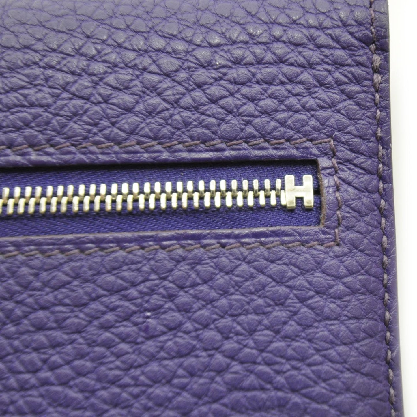Togo Dogon Compact Wallet Iris Purple