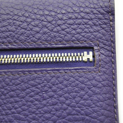 Hermes Togo Dogon Compact Wallet Iris Purple 8 of 8