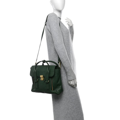 3.1 Phillip Lim Textured Calfskin Medium Pashli Satchel Jade 2 of 18