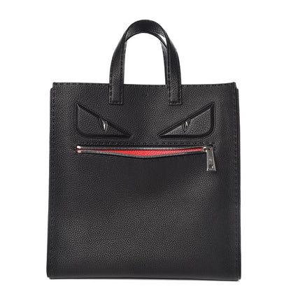 Fendi Cuoio Romano Selleria Monster Eyes Tote Black 1 of 7