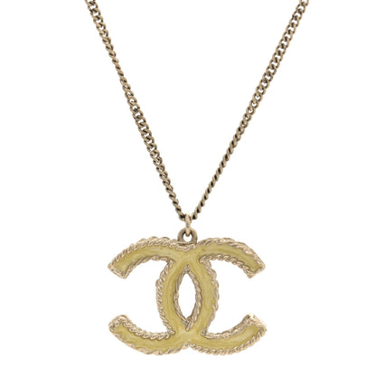 Chanel Crystal Enamel CC Necklace Light Gold 1 of 4