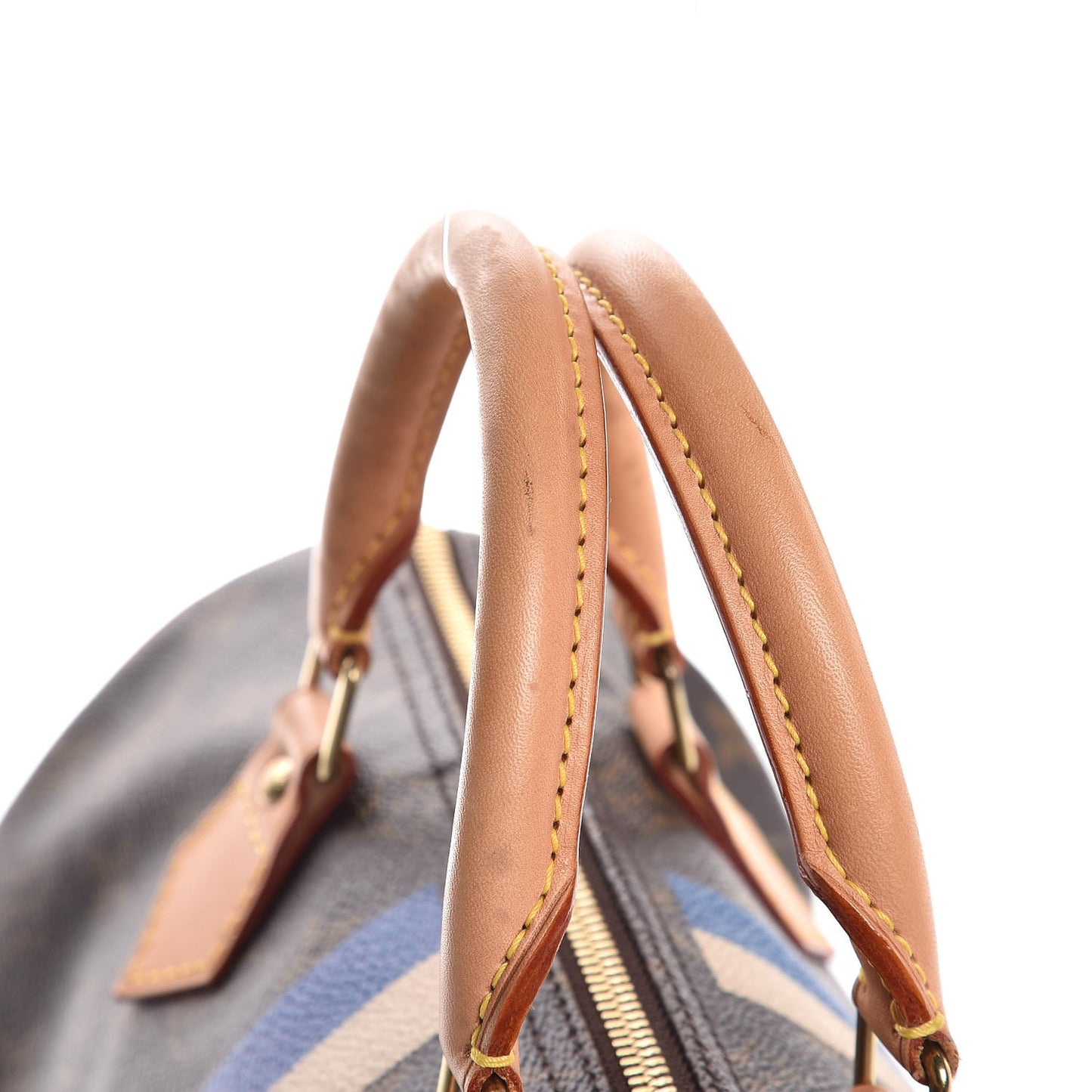 Monogram My LV Heritage Speedy 30 Blue De France Ivory