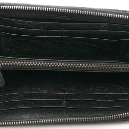 Bottega Veneta Nappa Intrecciato Ayers Zip Around Butterfly Wallet Black 4 of 7