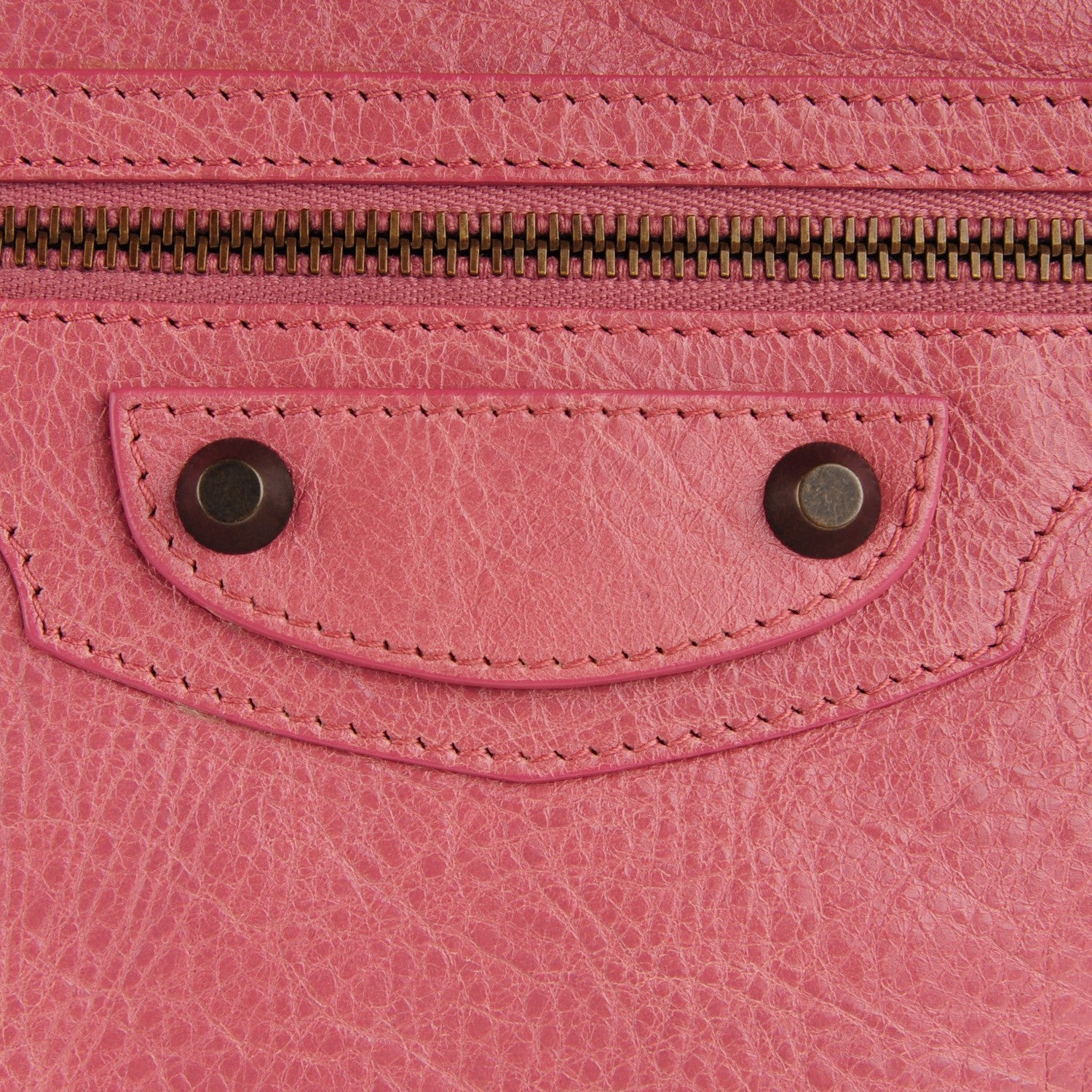Balenciaga Agneau Classic Hardware Flat Handle Clutch Rose Bruyere 9 of 11