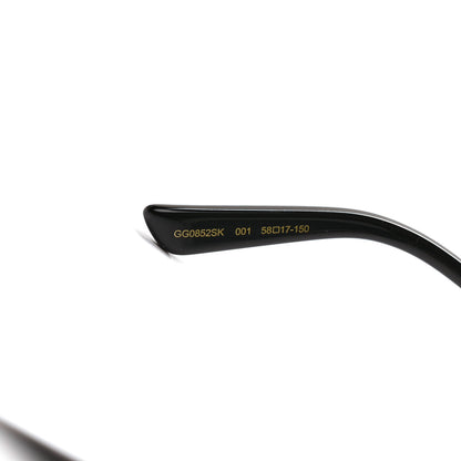 Gucci Web Rectangular Frame Interlocking G Sunglasses GG0852SK Gold 8 of 8