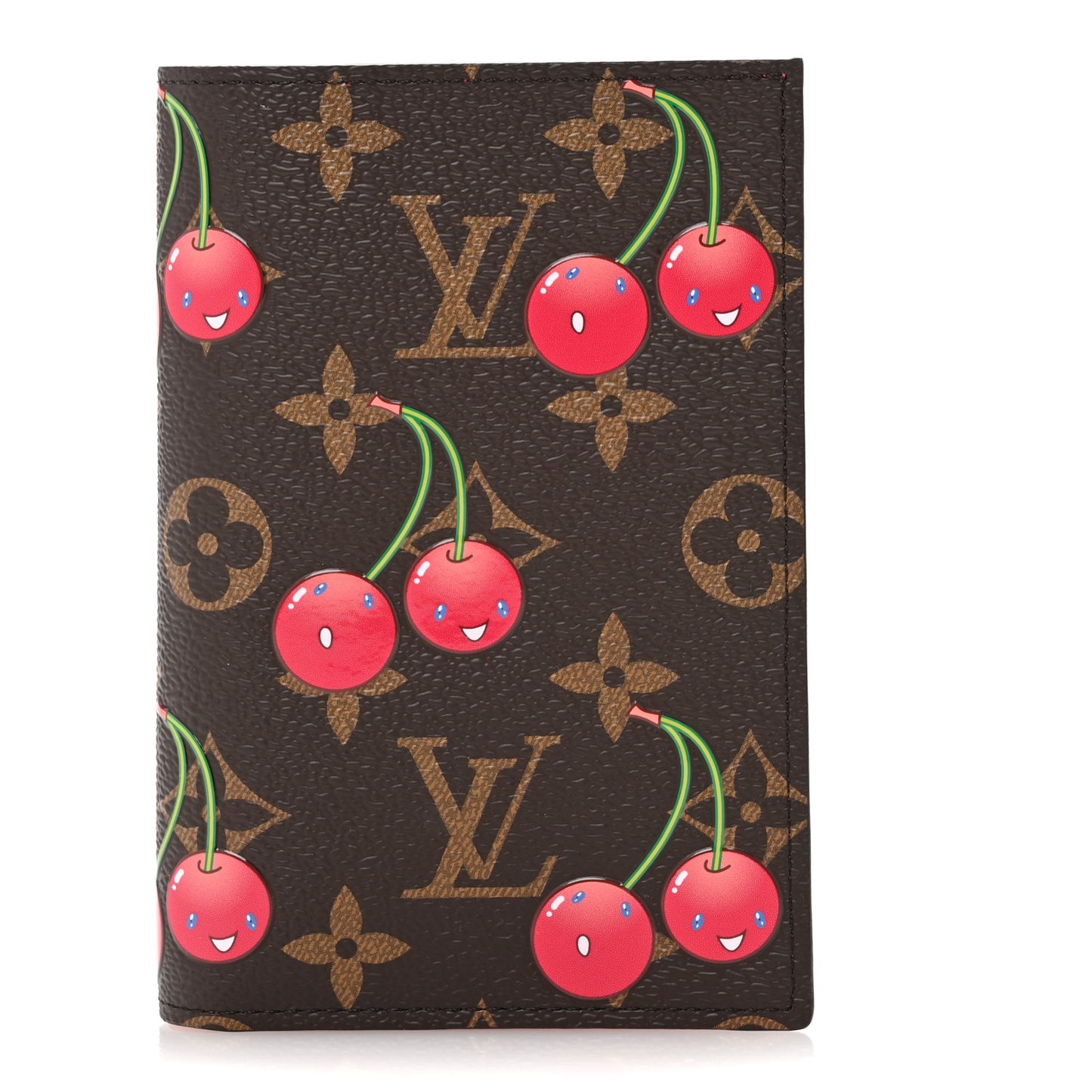LV X TM Monogram Cerises Passport Cover