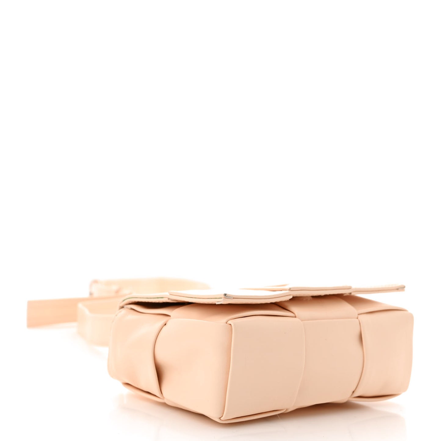 Lambskin Maxi Intrecciato Extra Mini Cassette Crossbody Bag Melon Washed