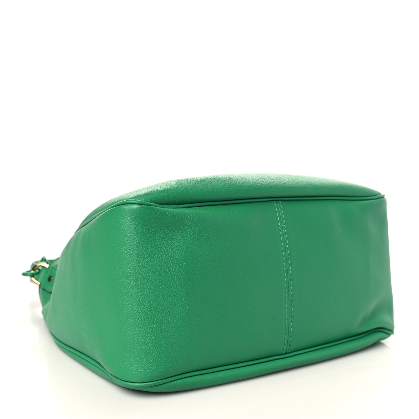 Grained Calfskin La Medusa Bucket Bag Green
