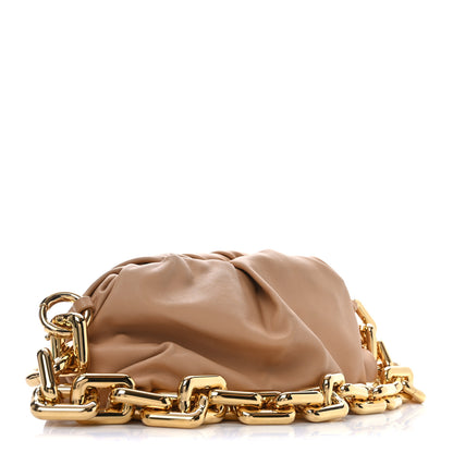 Bottega Veneta Calfskin Chain Pouch Almond 7 of 28
