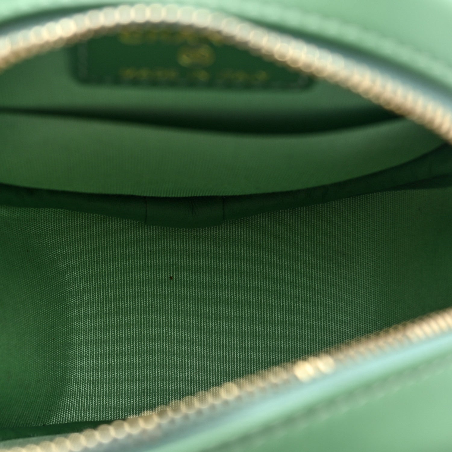 Chanel Sequin Chanel 19 Round Clutch With Chain Green Green 5 of 10