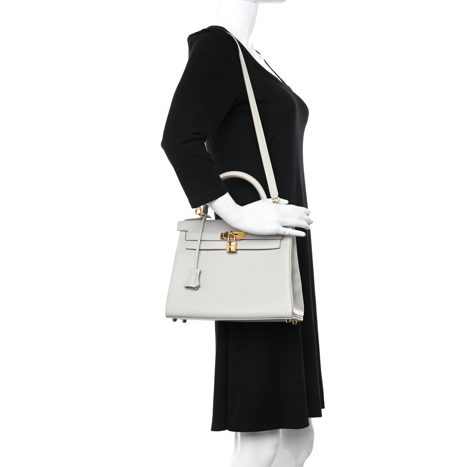 Hermes Evercolor Kelly Retourne 28 Gris Perle 2 of 12