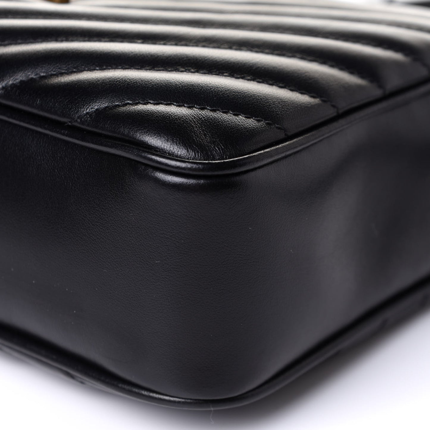 Calfskin Matelasse Monogram Lou Camera Bag Black