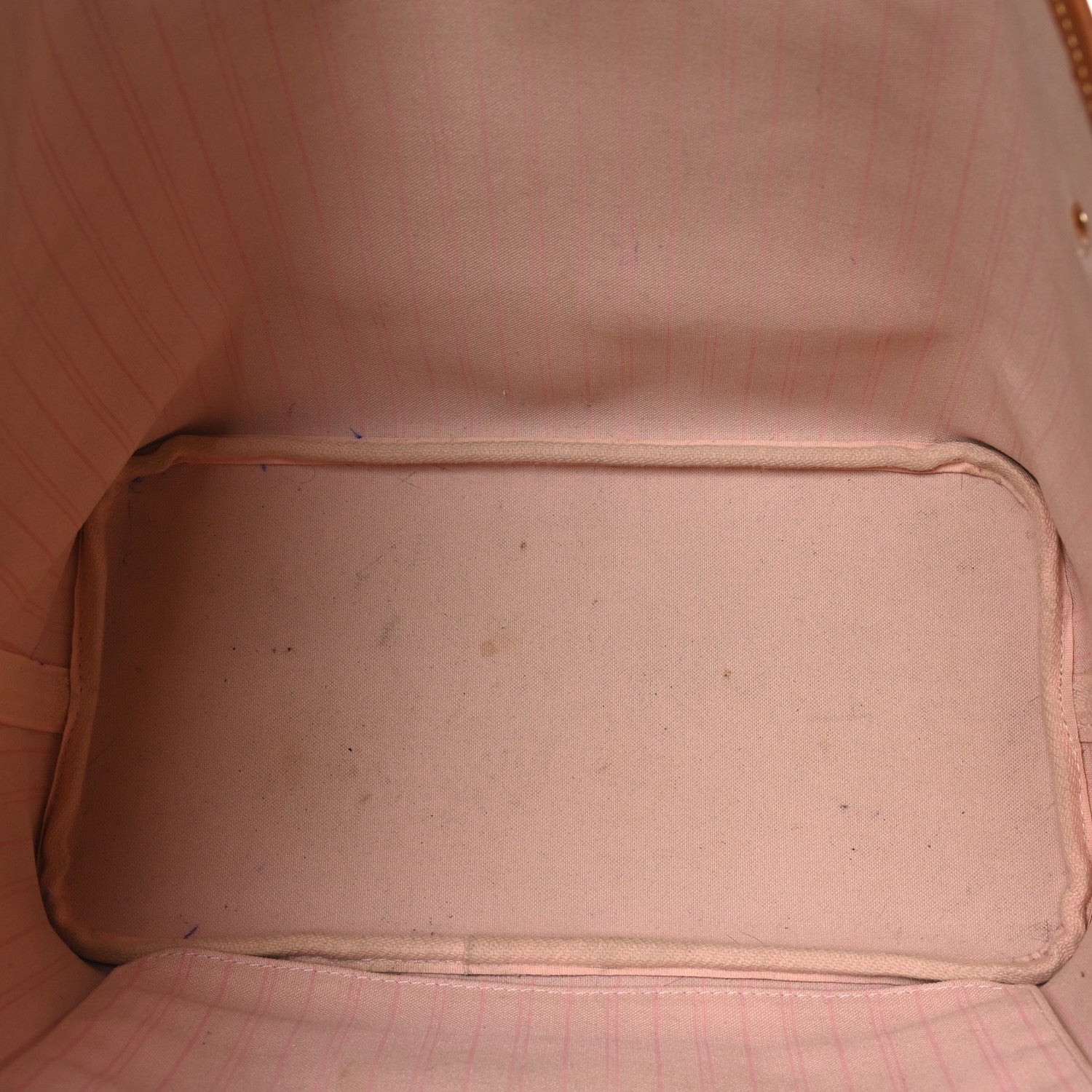 Louis Vuitton Damier Azur Neo Neverfull MM Rose Ballerine 5 of 11