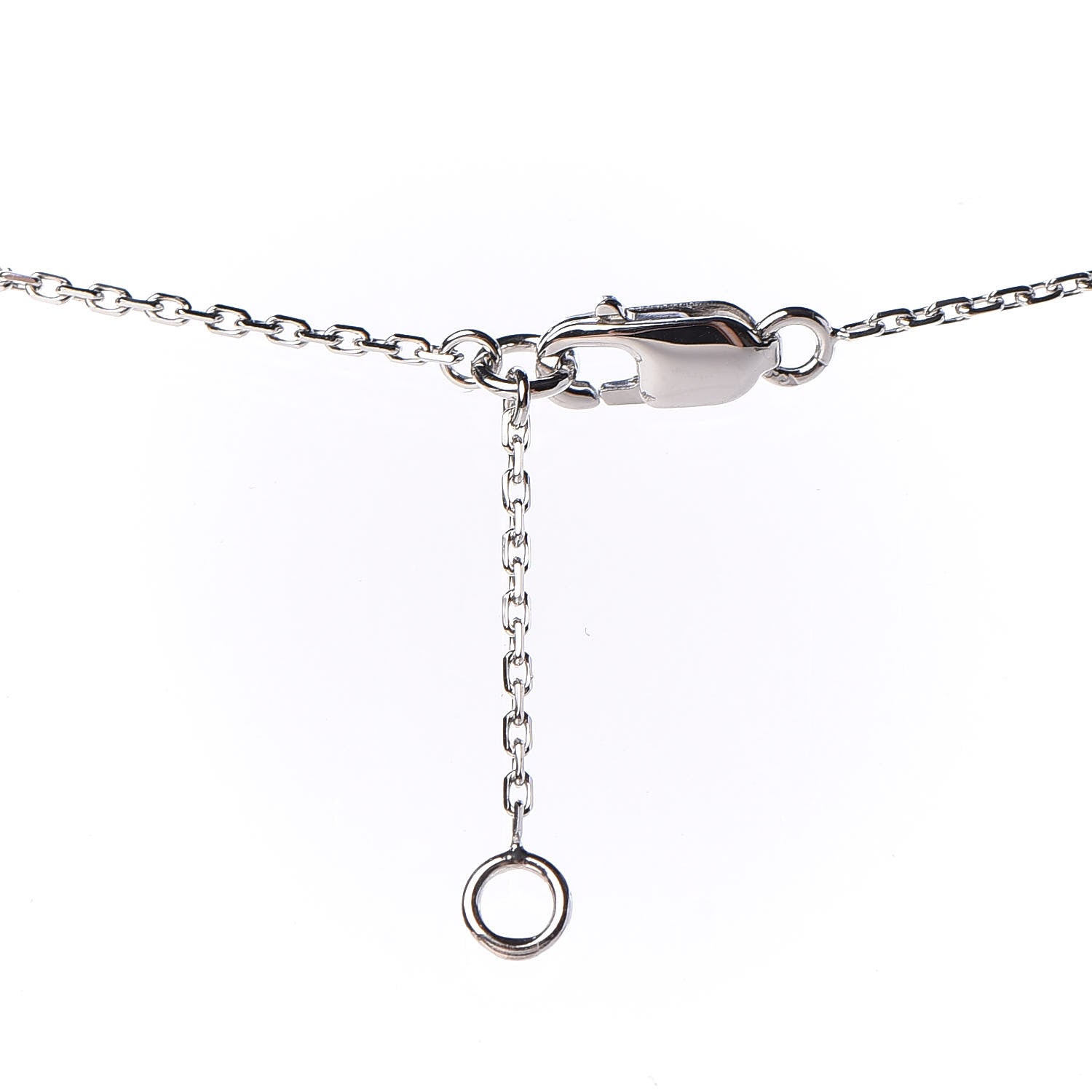 Van Cleef & Arpels 18K White Gold Turquoise Sweet Alhambra Butterfly Pendant Necklace 7 of 8