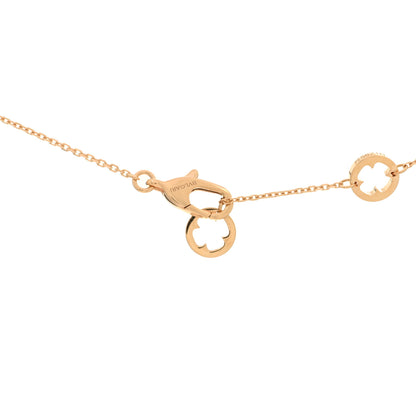 Bulgari 18K Rose Gold Diamond Fiorever Pendant Necklace 3 of 3