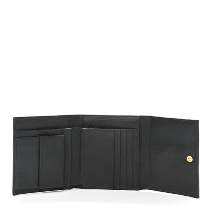 Fendi Zucchino Tri-Fold Envelope Wallet Black 5 of 9