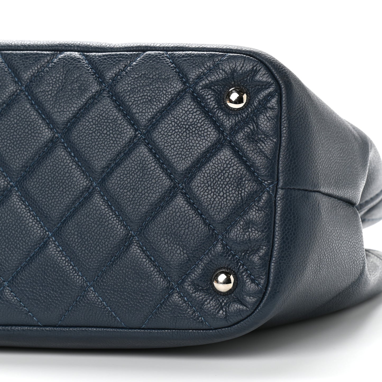 Caviar Timeless CC Soft Tote Navy Blue