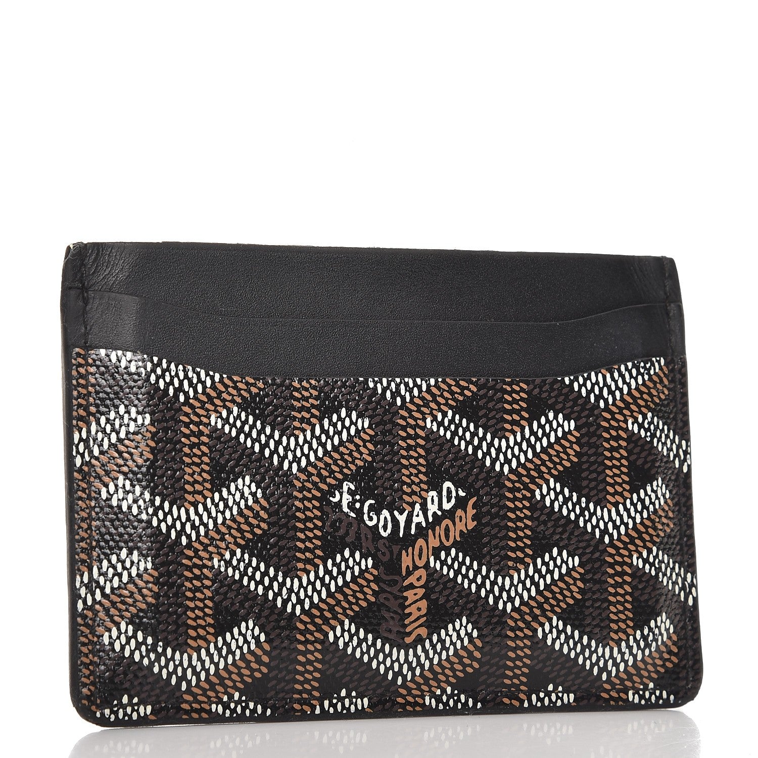 Goyard Goyardine Saint Sulpice Card Holder Black 3 of 8