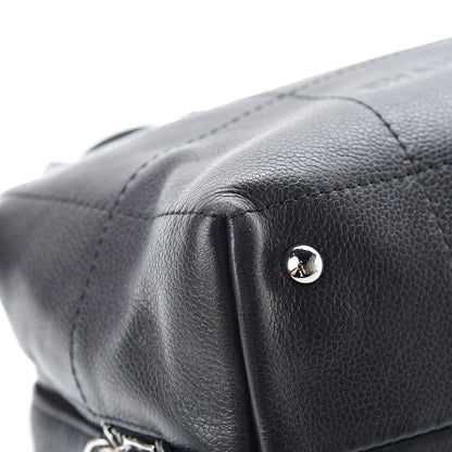 Chanel Caviar Square Stitched Medium Tote Black 9 of 12