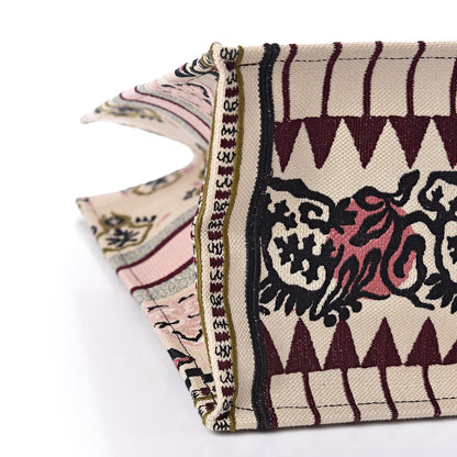 Christian Dior Canvas Embroidered Geometric Book Tote Multicolor 11 of 12