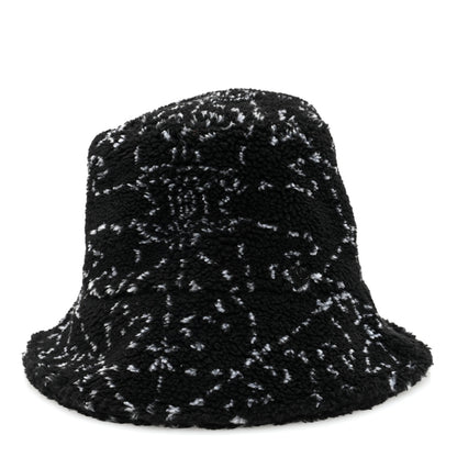 Chanel Faux Fur CC Bucket Hat M Black White 3 of 8