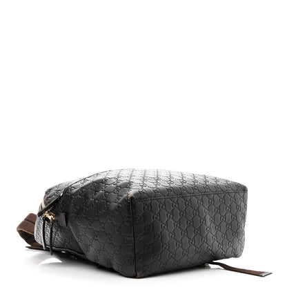 Gucci Guccissima Medium Classic Backpack Dark Brown 4 of 14