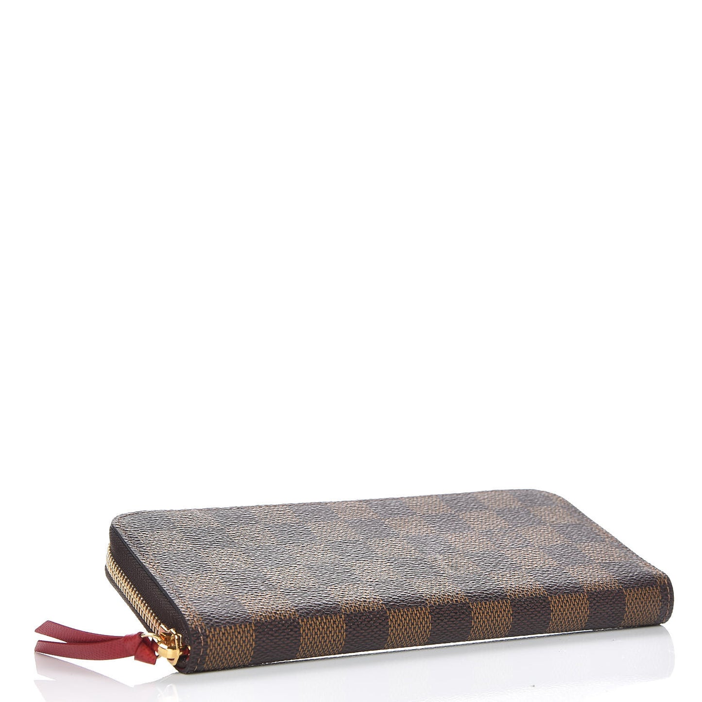 Damier Ebene Clemence Wallet Cherry