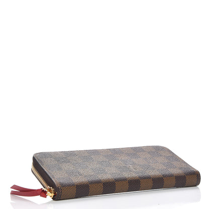 Louis Vuitton Damier Ebene Clemence Wallet Cherry 4 of 9