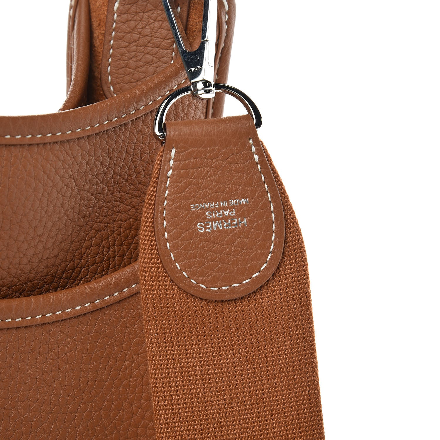 Hermes Taurillon Clemence Evelyne III PM Gold 8 of 9