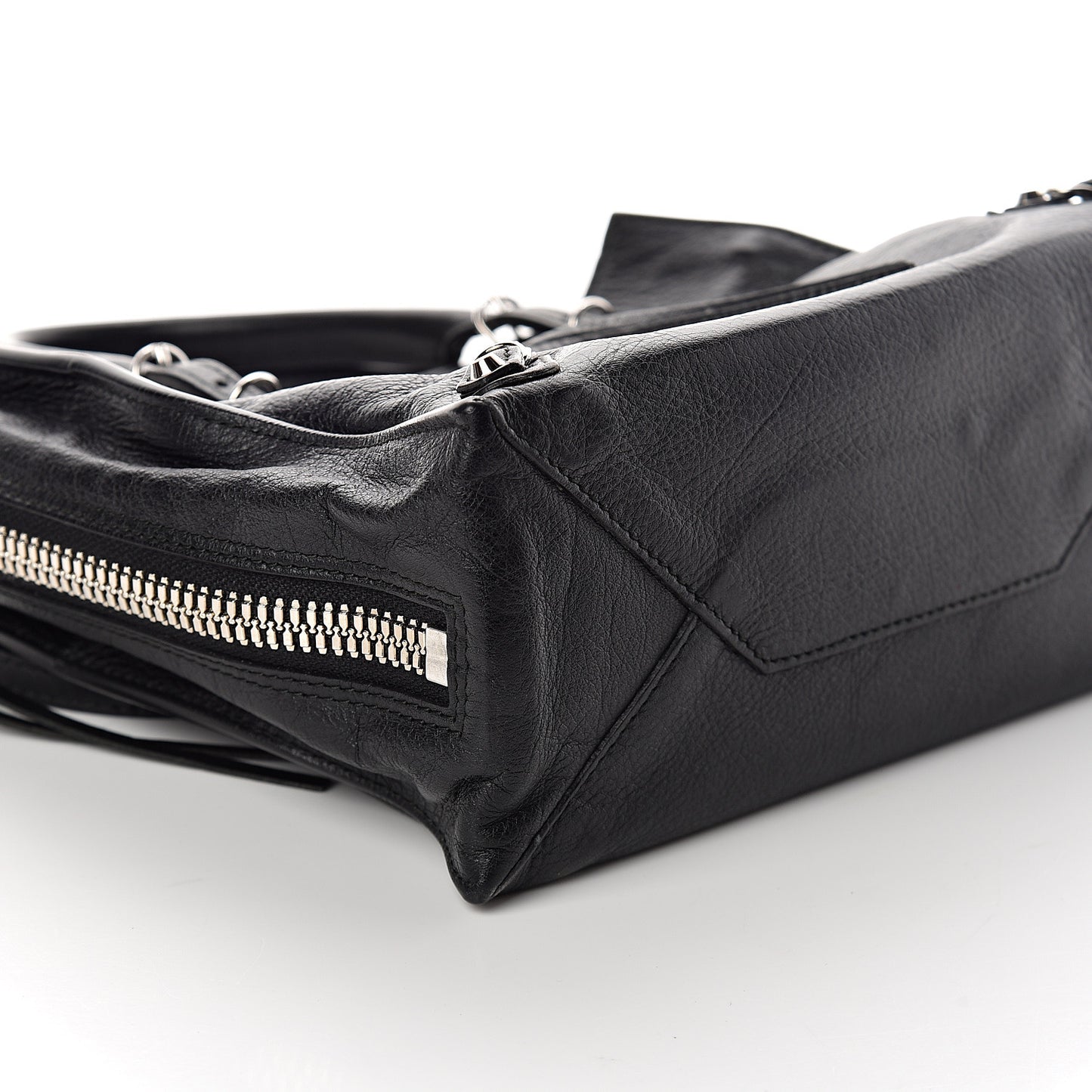 Calfskin Papier Mini A4 Tote Black