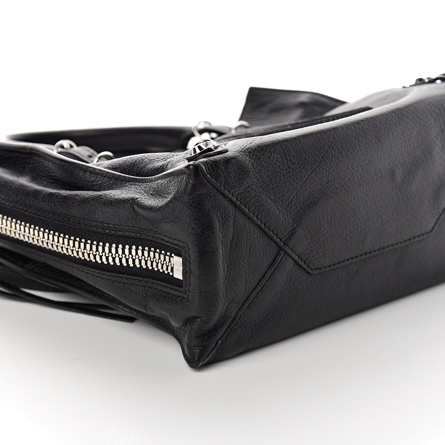 Balenciaga Calfskin Papier Mini A4 Tote Black 6 of 7