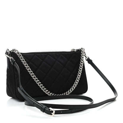 Prada Nylon Tessuto Impuntu Quilted Crossbody Bag Black 2 of 4