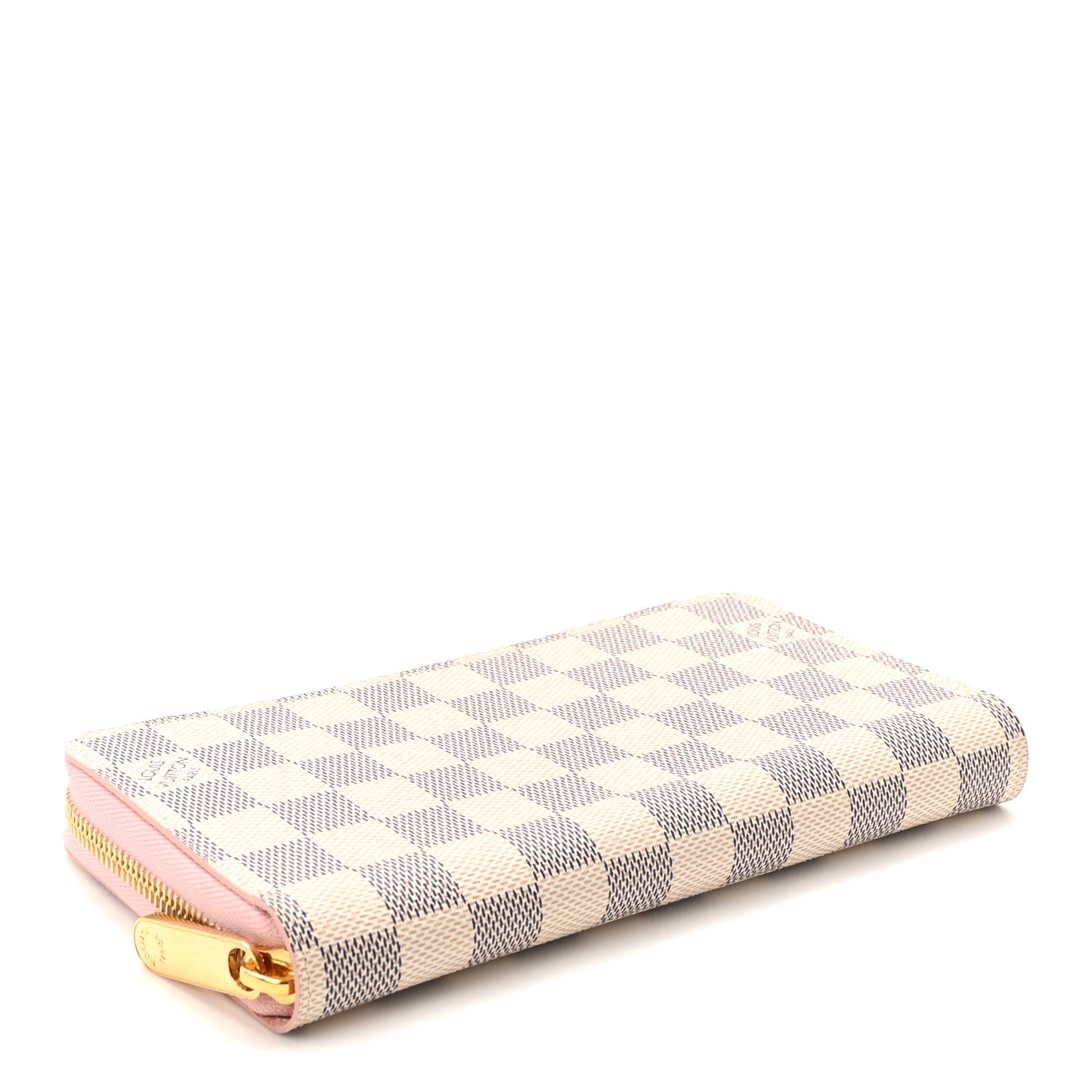 Damier Azur Zippy Wallet Rose Ballerine