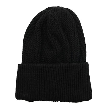 Chanel Cashmere Sequin Logo Beanie Hat Black Gold 3 of 5