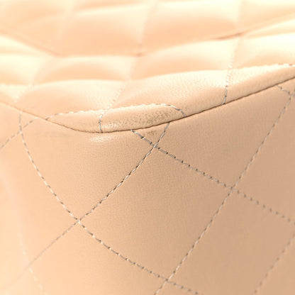 Chanel Lambskin Quilted Jumbo Double Flap Beige 11 of 16
