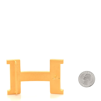 Hermes Brushed Gold 42mm Constance 2 H Belt Buckle 2 of 4