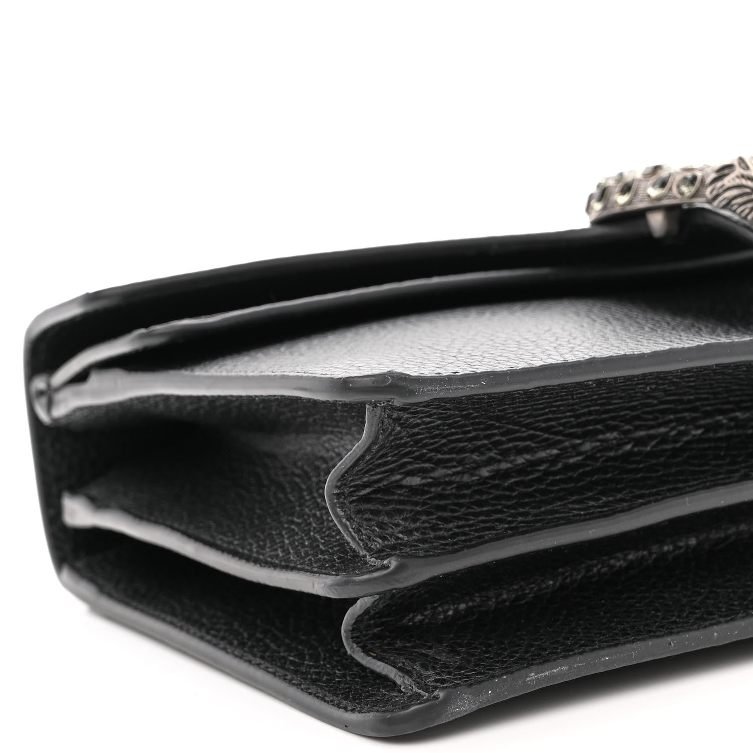 Gucci Pebbled Calfskin Small Dionysus Shoulder Bag Black 9 of 10
