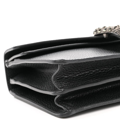 Gucci Pebbled Calfskin Small Dionysus Shoulder Bag Black 9 of 10