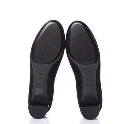 Louis Vuitton Suede Uniformes Pump 39 Black 5 of 9