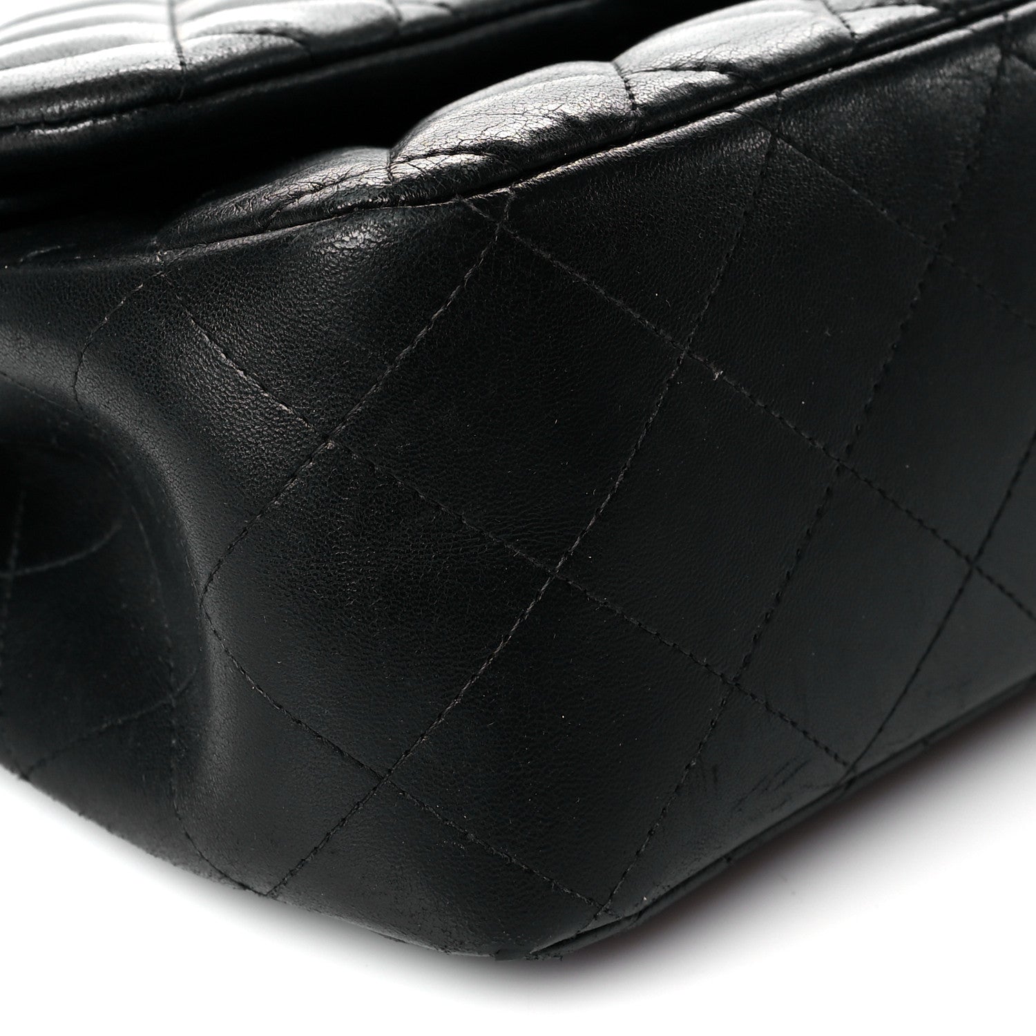 Chanel Lambskin Quilted Jumbo Double Flap Black 9 of 17