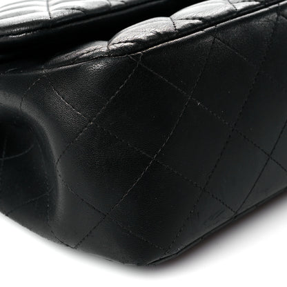 Chanel Lambskin Quilted Jumbo Double Flap Black 9 of 17